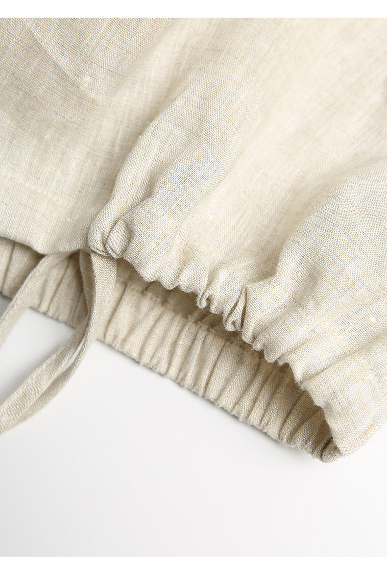 Versatile Casual Linen V-Neck Shirt
